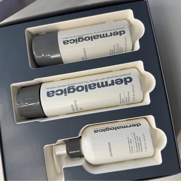 Dermalogica Let It Glow Skincare Trio - White and Black Packaging